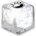 Clear Ice Cube w/ White LED Light